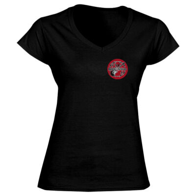 RockChic's RockLives - GD78 Softstyle® Ladies' V-Neck T-Shirt Thumbnail