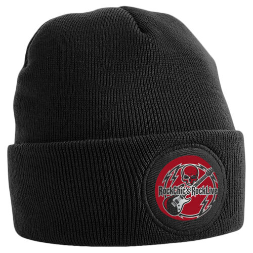 RockChic's RockLives - B446 Circular Patch Beanie Thumbnail